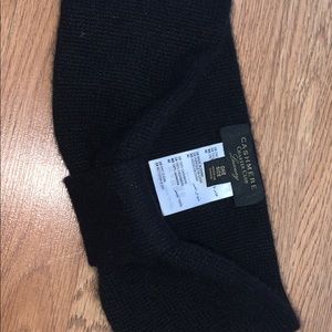 Cashmere ear warmer headband with bow